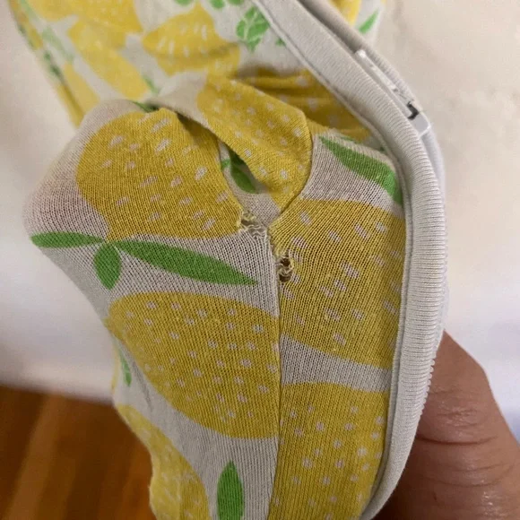 Little Sleepies Covertible Zipper Lemon Pajama. (18-24 Months) - Picture 2 of 11